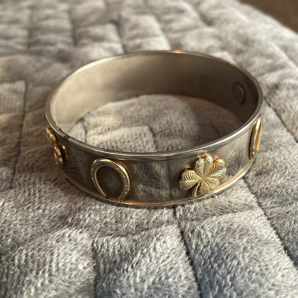 Janna Connor enamel gold silver tone bracelets hearts shamrocks horseshoes - Picture 3 of 6